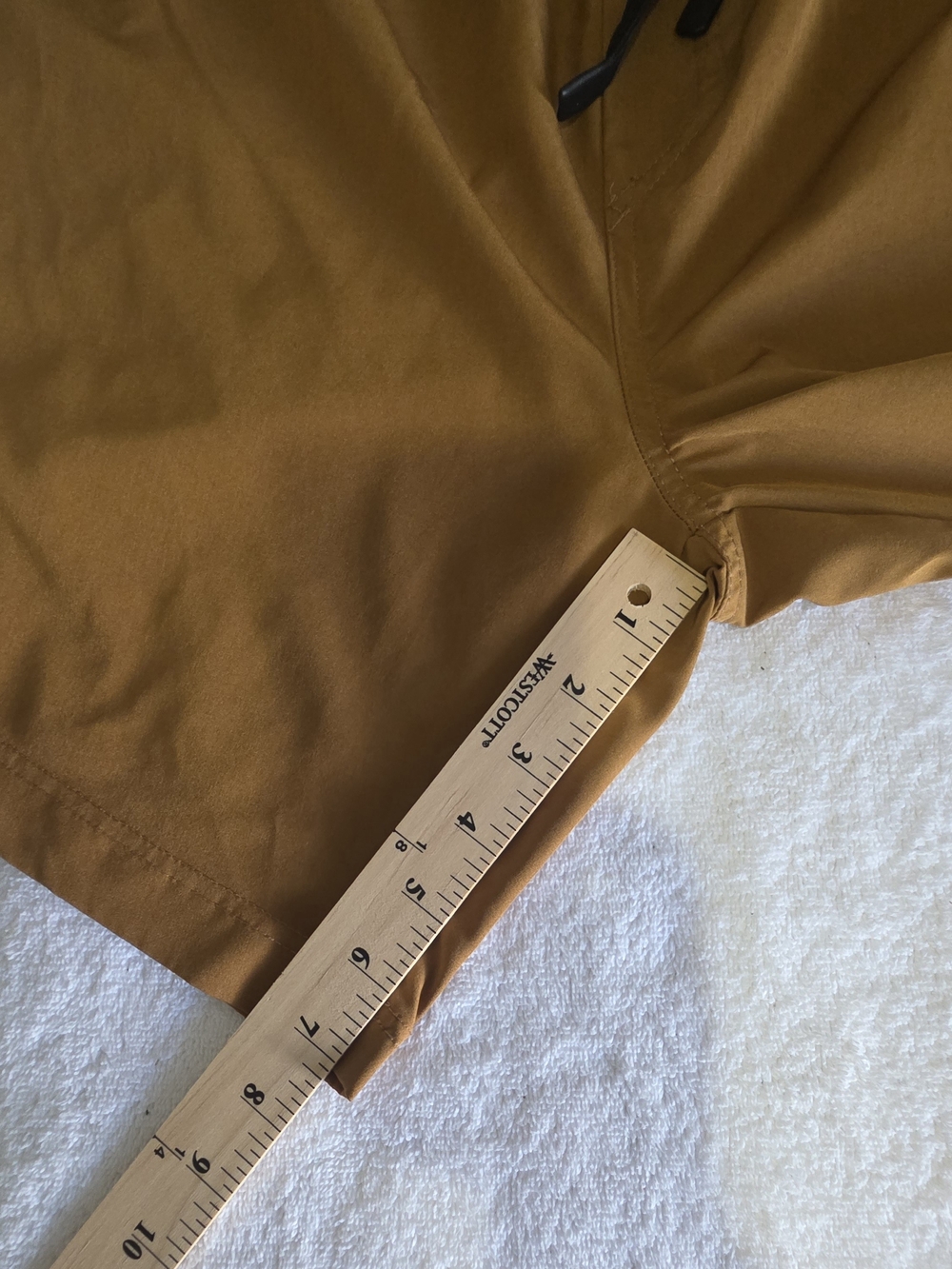 Men's Brown Hybrid Cargo Shorts with Drawstring Waist - Picture 5 of 6